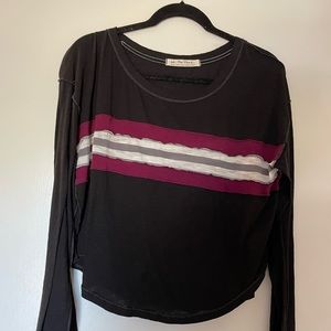 Free people long sleeve stripe tee